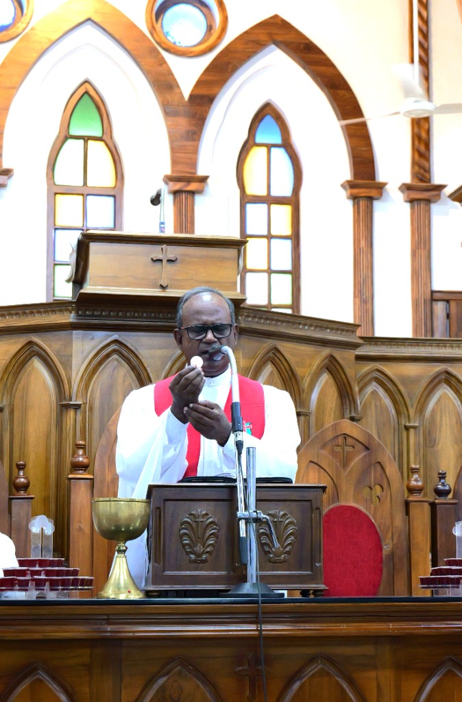 Holy Communion prayer at Cox Memorial CSI Church