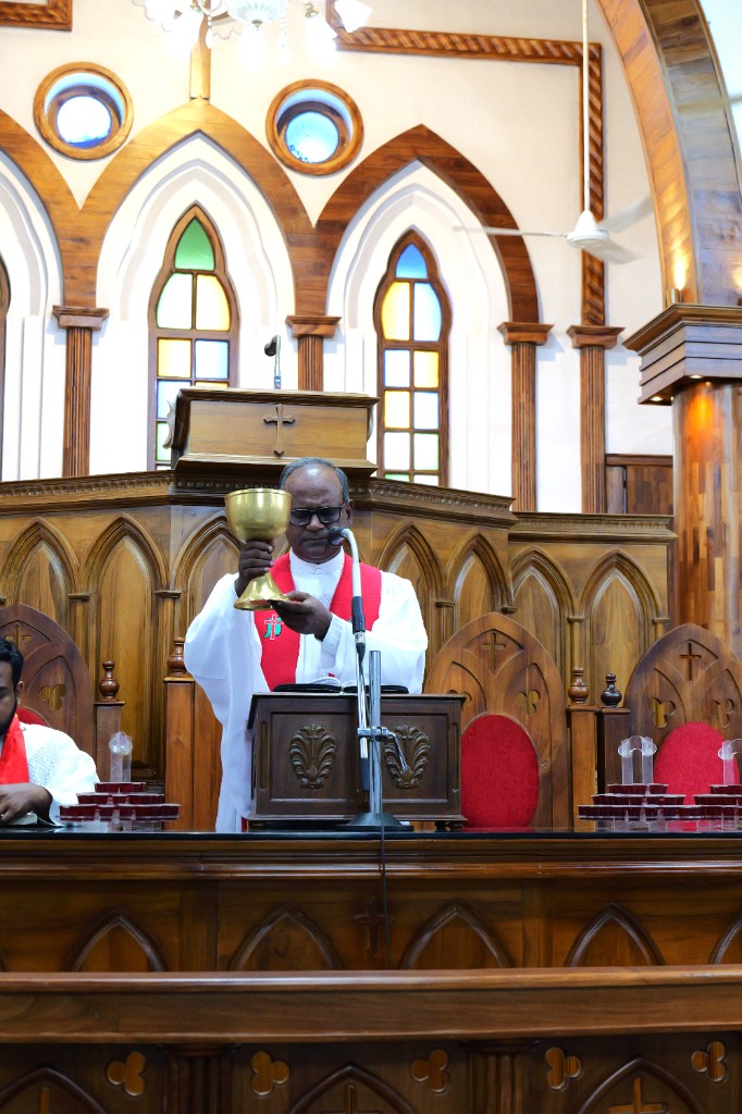 Celebration of Holy Communion in church