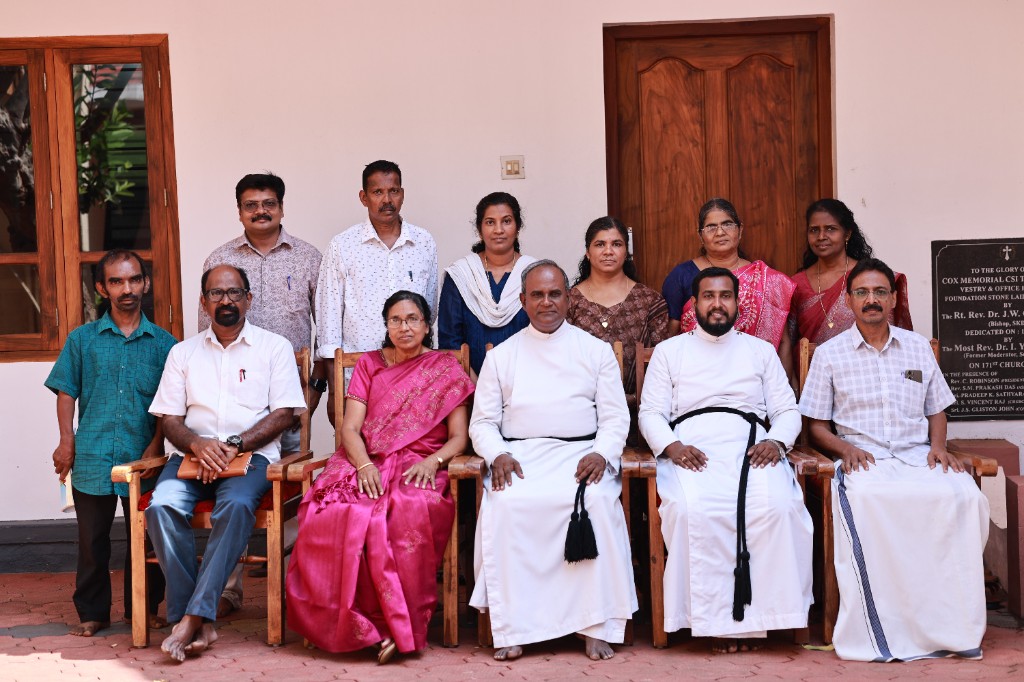 Church committee and clergy group photo