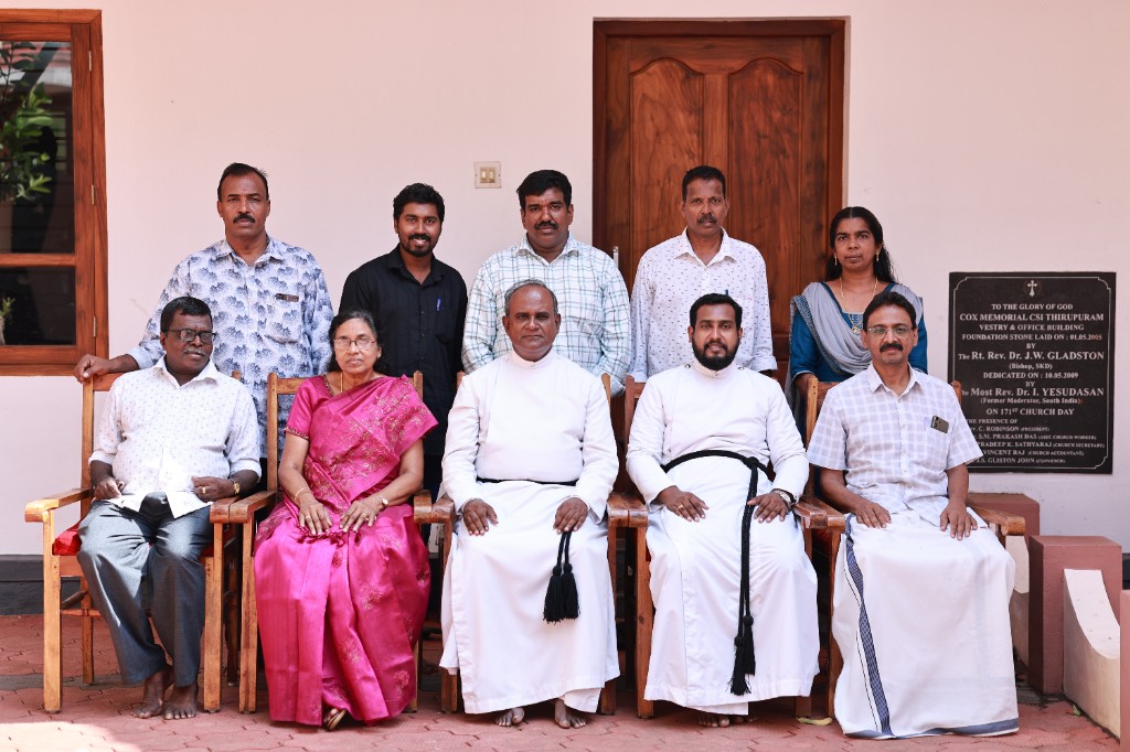 Committee and clergy seated portrait